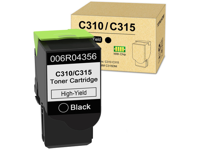 C310/C315 High-Yield Toner Cartridge (1 Pack, Black) Replacement for Xerox C310 C310DNI C310DNIM C315 C315DNI Printer- 006R04356 (Black)