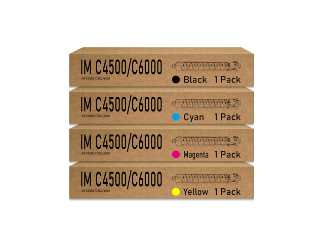 IM C4500 Toner Cartridge Replacement for Ricoh IM C6000 Printer 842279 842280 842281 842282 High Yield for IM C5500 Savin Lanier 4-Pack Black...