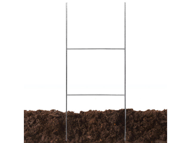 Yard Sign Stakes Heavy Duty Lawn Sign Stakes with H Design for 4mm/5mm Corrugated Plastic Signs Rust-Resistant Galvanized Steel Sign Stakes &...