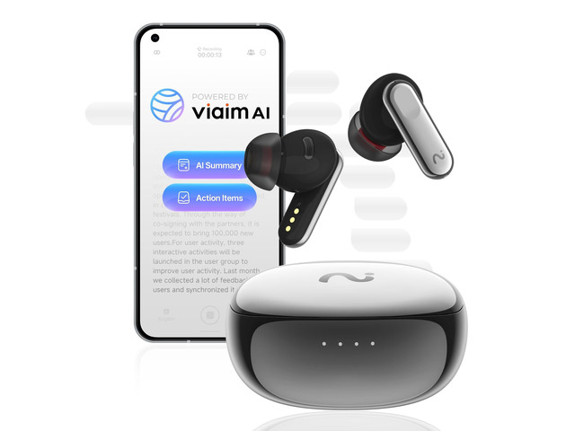 Nano+ AI Voice Recorder Earbuds, AI Note Taker for Meetings & Calls Real-time transcription and translation across 78 languages, AI-powered...
