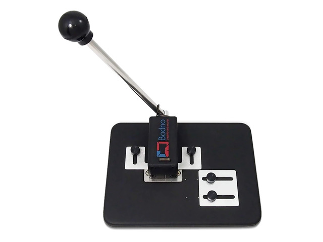 Heavy Duty Desktop ID Badge Slot Punch Black - Cr80 30 Mil PVC Card Slot Puncher w/Adjustable Centering Guides