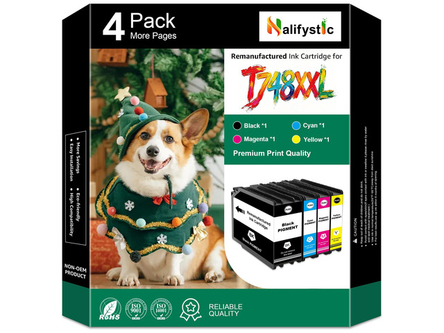 Remanufactured T760 Ink Cartridges Combo Pack for P600 Printer, 9 Pack Replacements for T7601 T7602 T7603 T7604 T7605 T7606 T7607 T7608 T7609...