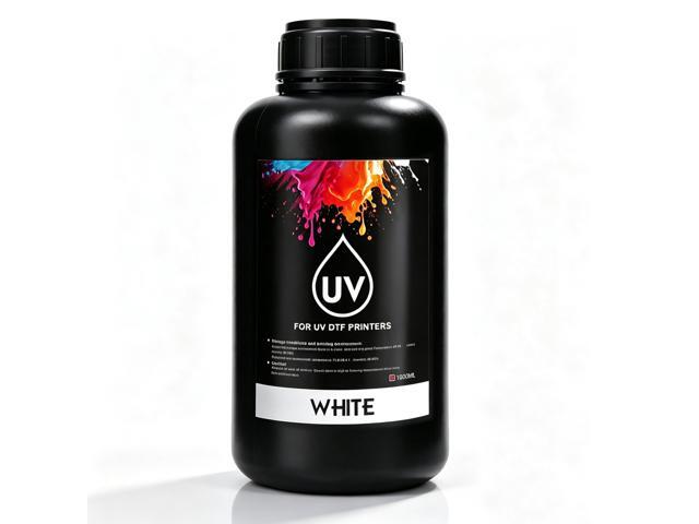 UV DTF Ink 1000ml White Ink for UV DTF Printer Printing on A B Films for XP600 TX800 i3200 i1600 L805 1390 DX4 DX5 DX6 DX7 DX10 Sticker Printer...