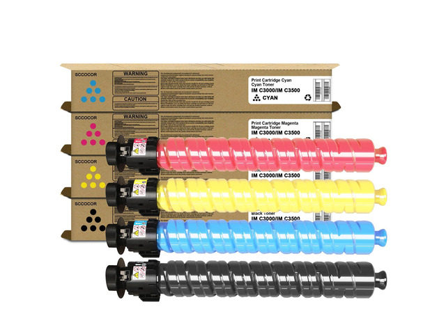 High Capacity IMC3000 IMC3500 Toner Cartridge Replacement for Ricoh 842251 842252 842253 842254 Toner Cartridges Compatible for Ricoh Lanier Savin...