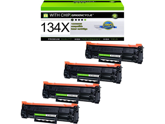 134X with Chip Cartridge Replacement Compatible for HP 134X Black Toner Cartridge W1340X Work with Laser Jet M209dw M234dw M234sdn M234sdw Printer...