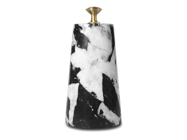 Luxury Marble Door Stoppers Decorative,Natural Stone Heavy Door Stop with Solid Brass Handle, Modern Doorstop Weighted, Tall Door Wedge, Bookends...