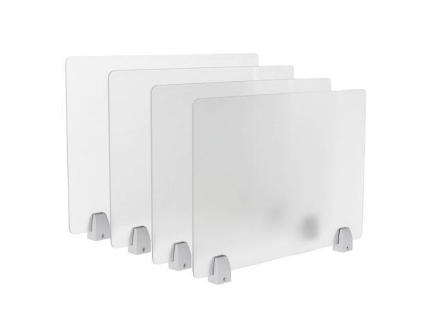 4-Piece Desk Dividers Office Privacy Partitions, Privacy Desk Panel Protective,Table Divider with Clamps for Offices, Schools,Call Centers...