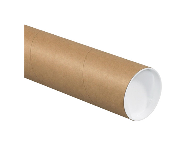 Cardboard Tubes with Caps, 24'L x 4'W x 4'H, Pack of 12 Poster Tube for Mailing and Storage of Blueprints, Artwork, Crafts, Long Art Holder, 24...