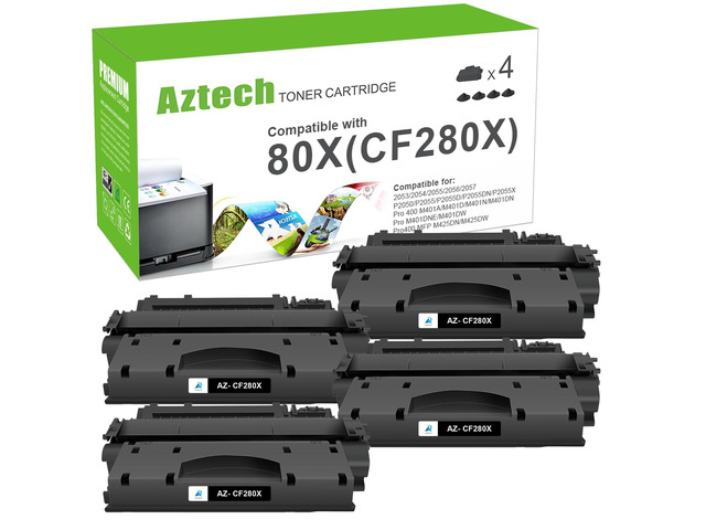 CF280X 80X Toner Cartridge Black M401n Replacement for HP 80X 80A CF280A Compatible for HP CF280X LaserJet Pro 400 M401n M401dn MFP M425dn...