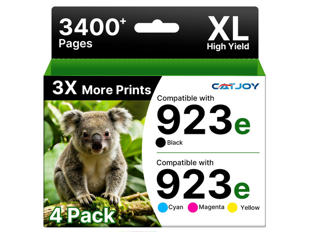 923e 923XL 923 Ink Cartridges Combo Pack with Chip 4 Pack for hp 923 ink cartridges for OfficeJet 8120e 8122e 8124e Pro 8135e 8138e 8139e 8130e...