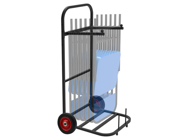 Folding Chair and Table Cart, Small-Sized Chair Storage Cart with 5 Inch Wheel Portable and Nice Solution to Storage and Move A Set of Folding...