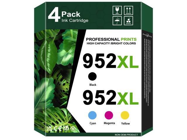 952XL High-Yield Ink Cartridges (4-Pack, Black/Cyan/Magenta/Yellow) Compatible Ink Replacement for HP OfficeJet Pro 7740 8210 8216 8218 8710 8715...
