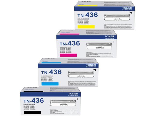 TN436 TN-436 Super High Yield Toner Cartridge Set Replacement for Brother TN436BK TN436C TN436M TN436Y Toner with HL-L8260CDW HL-L8360CDW...
