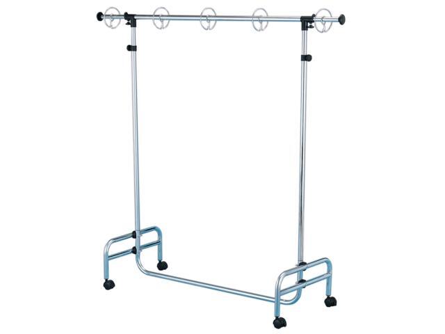 Adjustable Pocket Chart Stand, Metal, Locking Casters and Rings, Adjustable to 78', 1 Stand