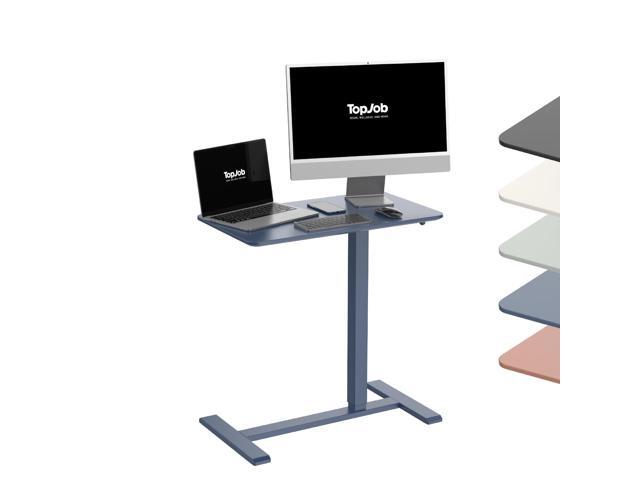 ANYDESK NEST Mobile Standing Desk, Portable with Hidden Wheels Non Folding, Sit Stand Desk, Computer Workstations, Home Use, Couch Side Table,.