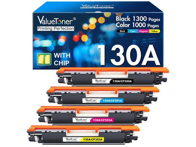 130A CF350A Remanufactured Toner Cartridge 4-Pack for HP 130A CF351A CF352A CF353A for LaserJet Pro Color MFP M177fw M176n M177 M176 Printer