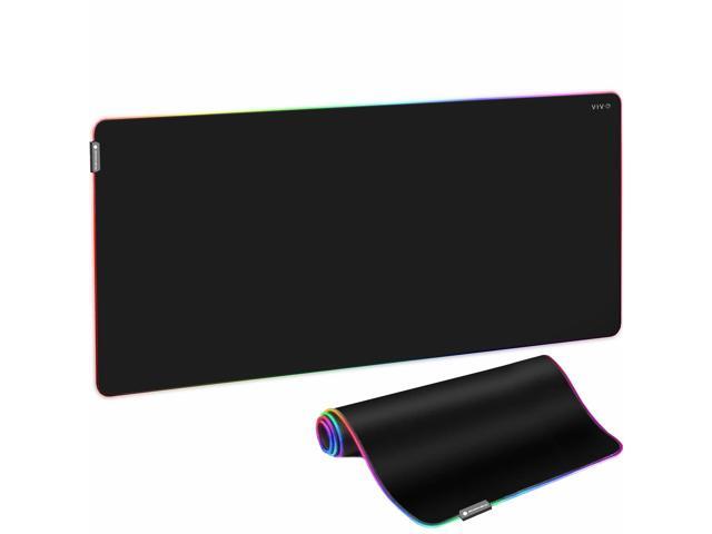 Extra Large 71 x 36 inch Full Size Desk Pad with RGB Lighting for Office Ambience and Immersive Gaming, Oversized Mouse Pad Table Top Cover, 12.