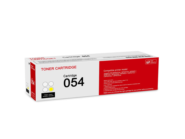 1 Pack 054 3021C001 Yellow Toner Cartridge: Compatible CRG-054 Replacement for Canon imageCLASS MF642Cdw MF644Cdw MF640C MF641Cw MF643Cdw MF645Cx...