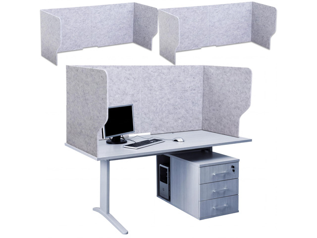 Large Desk Dividers for Students Acoustic Portable Fold Classroom Table Privacy Felt Boards for Workstation Office Home Furniture Partition...