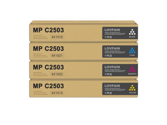 MP C2503 High Yield Toner Cartridge (4-Pack, Black/Cyan/Magenta/Yellow) Compatible C2503H 841918 841921 841920 841919 Toner Cartridge Replacement...