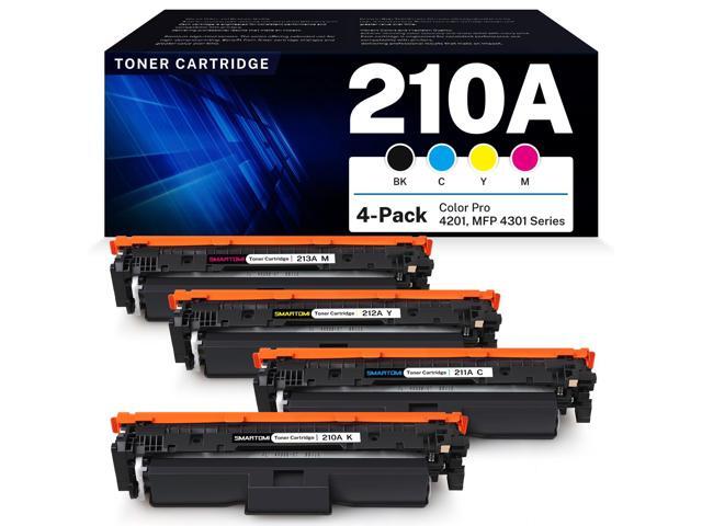 210A Toner Cartridges 4 Pack Replacement for HP 210A W2100A W2101A W2102A W2103A 210X Compatible for HP Color Pro MFP 4301 4201 Series 4201dw...