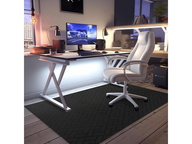 Office Chair Mat for Hard Floor, 63'x51' Large Computer Chair Mat, Multi-Purpose Desk Floor Protector for Work, Home, Gaming