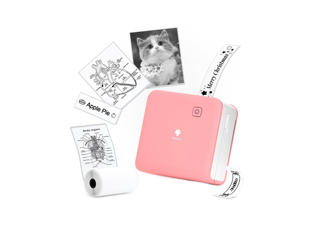 Mini Printer Sticker Maker M02Pro, 300DPI Inkless Print 3 Sizes Mini Sticker Printer with AI APP, Sticker Printer Maker for...