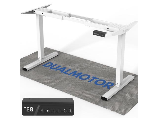 264 lbs Capacity Dual Motor Electric Height Adjustable Standing Desk Frame Sit Stand up Desk Legs Base for 39.4 to 74.8 Desktop, Anti-Collision.
