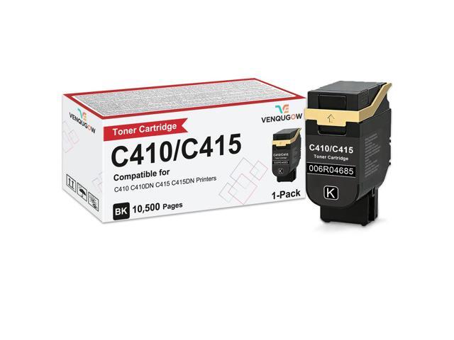 C410 Black Toner Cartridge Compatible for Xerox 006R04685 Toner Cartridges Compatible for Xerox Genuine C410 C410DN C415 C415DN Printers High...