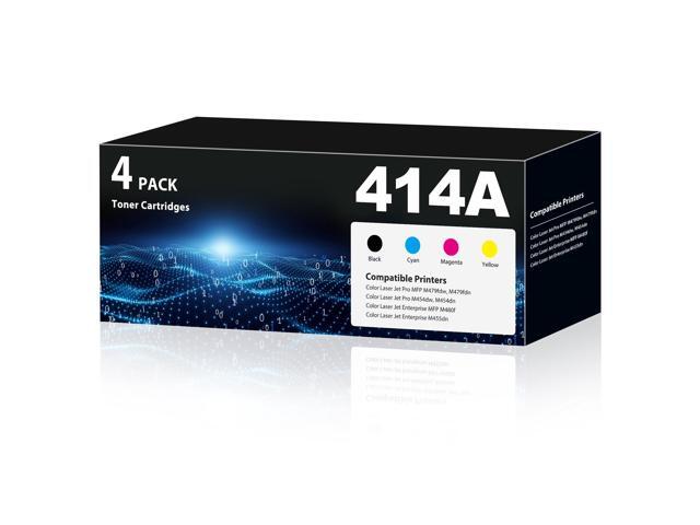 414A Toner Cartridges Set Pro MFP M479fdw M454dw Compatible with HP 414A W2020A HP414A 414X W2020X Toner 4 Pack(with Chip) for LaserJet MFP M479fdw...
