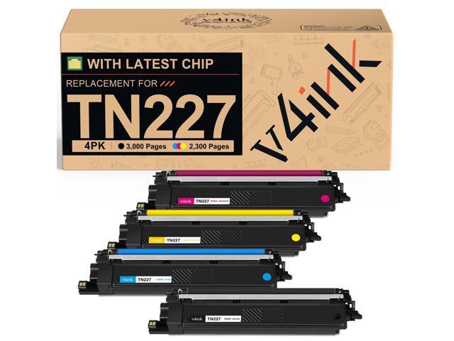 TN227 Toner Cartridge Compatible for Brother TN-227BK/C/M/Y TN-227 4-Pack High Yield, TN 227 TN223BK/C/M/Y TN223 to use with MFC-L3770CDW...