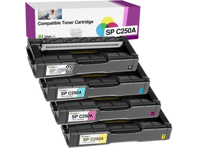 Compatible Toner Cartridges Replacement for Ricoh SP C250 C260 C261 High Capacity for RICOH Aficio SP C250DN C250SF C261SFN C261SFNw C261DNw Laser...