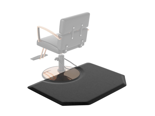 Salon Mat for Hair Stylist 3x4x7/8'' Anti Fatigue Barber Floor Mat with Round Base, Salon Chair Matt for Hairdresser Standing, Barbershop Beauty...