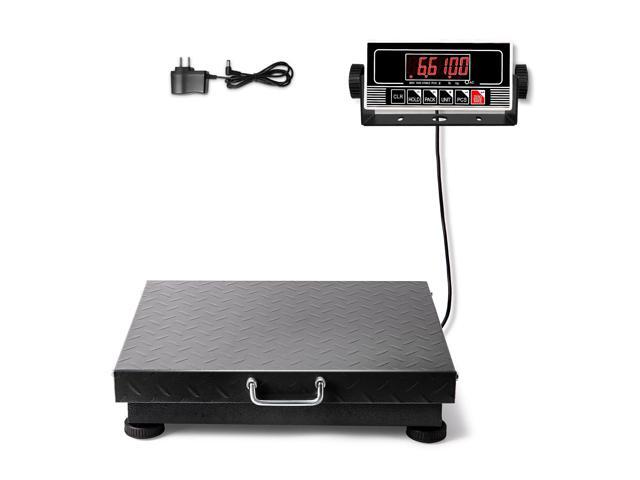Heavy Duty Postal Scale, 660lb/0.1lb High Accuracy Shipping Scale with Carbon Steel Large Platform, LB/KG, Counting, Tare & LED, Lithium.