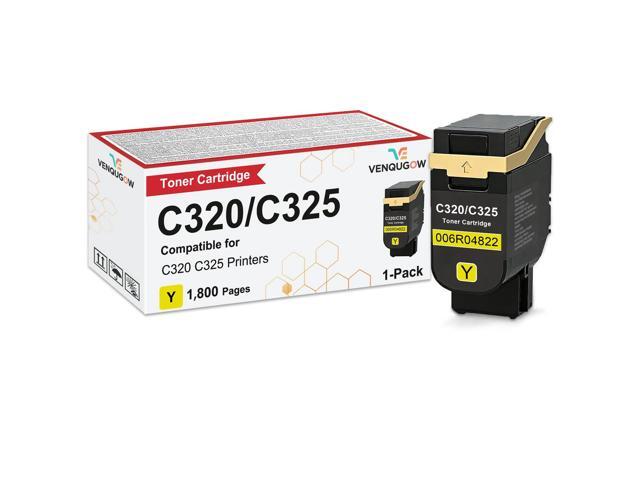 C320 C325 Toner Cartridge Compatible for Xerox 006R04822 Yellow Toner Cartridge Compatible for Xerox Genuine C320 C325 Printer High Yield 1-Pack.