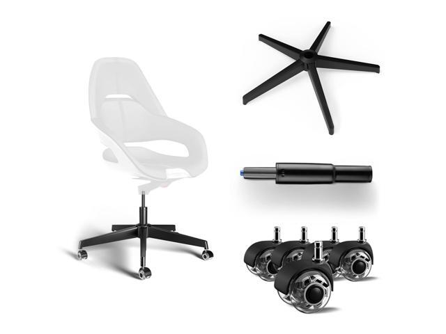 Office Chair Base Replacement Bundles, Heavy Duty 2500LBs, Reinforced to Repair Swivel Gaming Chair Bottom Part with 5 Universal Premium Casters...
