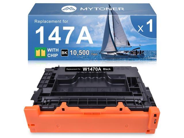 147A Black Toner Cartridge Replacement for HP 147X W1470A W1470X With Chip, Compatible with LaserJet Enterprise M610 M611dn M611x M612dn M612x.