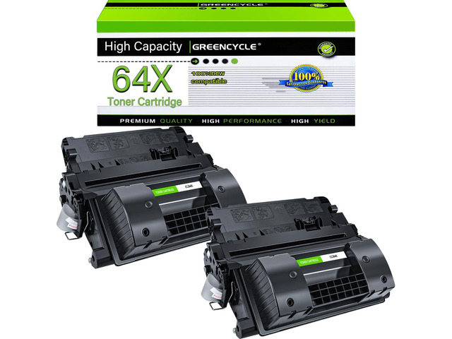 64X Black Toner Cartridge High Yield Compatible for HP CC364X Upgraded 64A CC364A More Capacity Works for LaserJet P4015 P4015n P4015dn P4015tn...