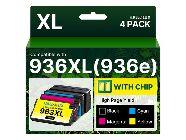 936XL 936 936e Ink Cartridges Combo Pack for HP Printers 9125e 9730e 9120e with HP 936 Ink for HP Ink 936 936E 936XL 9125e 9120e Use with...