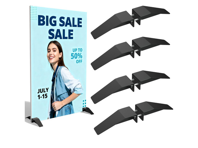 Heavy duty stainless steel foam board stand,Spider Feet Board Sign Holder Base,Suitable for Any Size Commercial Advertising Events Store Board...