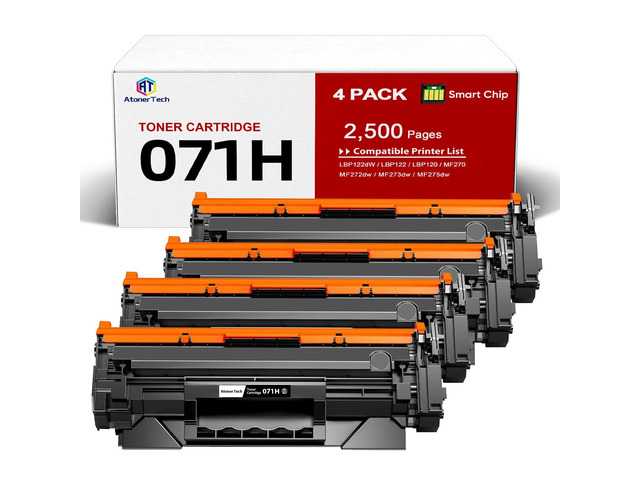 071/071H high Yield Black Toner Cartridge Replacement for Canon 071H/ 071/CRG-071 Toner Cartridge with Canon ImageCLASS LBP122dw MF273dw MF275dw...