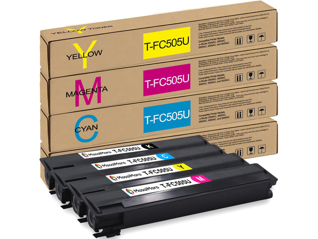 T-FC505U T-FC505 T-FC505U-K T-FC505U-C T-FC505U-M T-FC505U-Y Compatible Toner Cartridges for Toshiba e-Studio 2505AC 3005AC 3505AC 4505AC 5005AC...