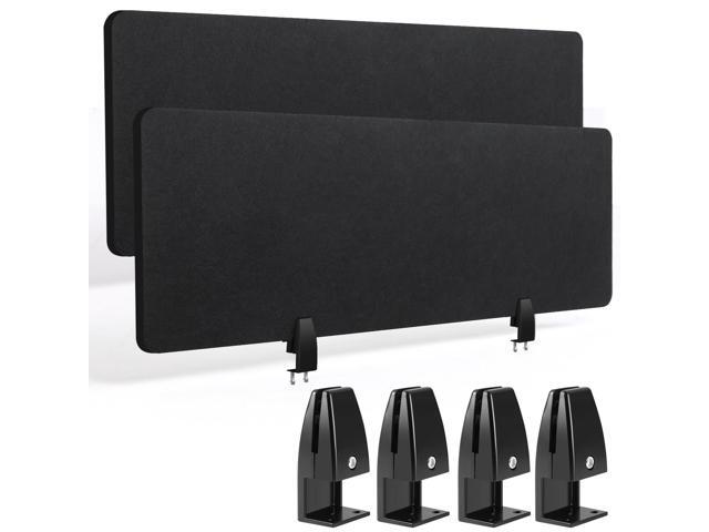 2 Pcs Acoustic Desk Divider Noise Reducing Desk Privacy Panel for Student Table Standing Sound Proof Divider Desktop Claw Office Furniture.