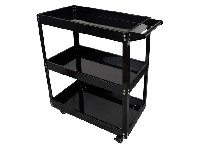 3 Tier Rolling Tool Cart Box On Wheels, Heavy Duty Capability Tool Cart for Mechanics, Large Storage Organizer Utility Cart, for Garage Warehouse...