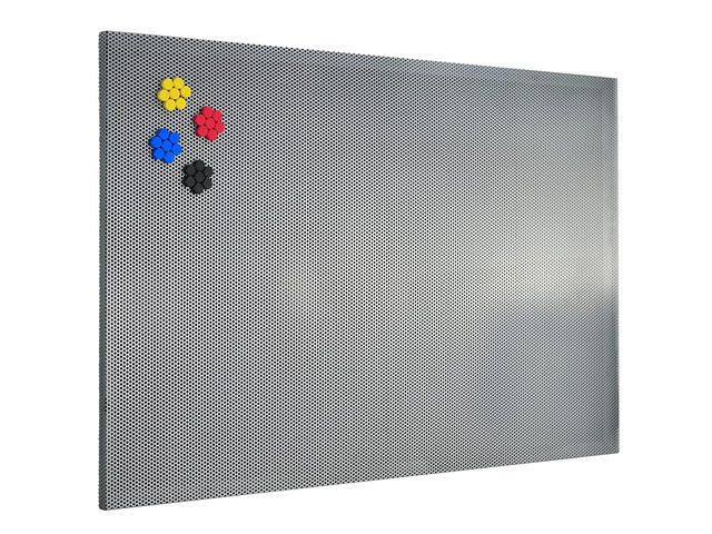 Bulletin Board, Magnetic Board 36 x 24 Inch, Great Wall Mounting Board with 40 Magnets, Decorative Board for Photos and Messages for Office Home...