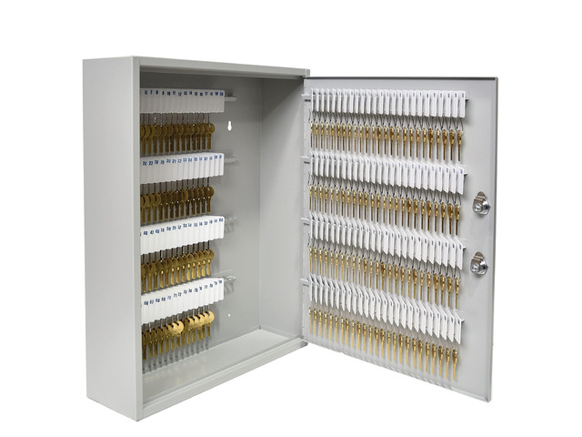 STEELMASTER 200 Key Cabinet - Dual Lock Control Key Box - Welded 22 Gauge Steel Construction - Scratch Resistant - Write-On Key Tags for Easy...