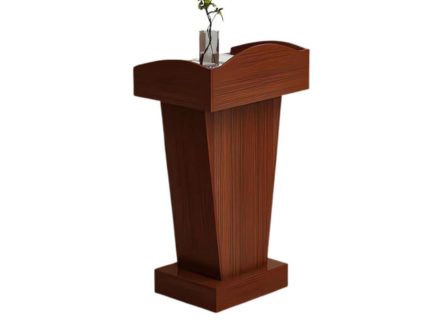 Wooden Podium, Steady Floor Standing Speaking Lectern Stand, Portable Podium Stand Reception Desk, Wood Lecture Podium Pulpit for Churches...