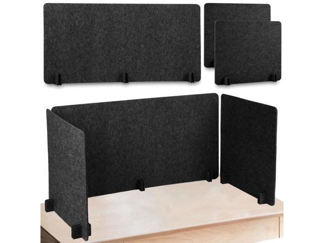 3 Pcs Desk Divider Desk Partition 23.6 x 47.2, 23.6 x 23.6 Stand up Freestanding Cubicle Privacy Panel Reducing Noise Visual Distraction Divider...