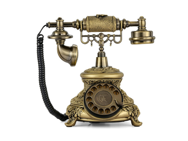 Vintage Telephone Antique Phone Rotary Old Fashioned Phone Rotary Dial Vintage Phone, Ringtone Volume Adjustable, Classic Landline Telephone for...