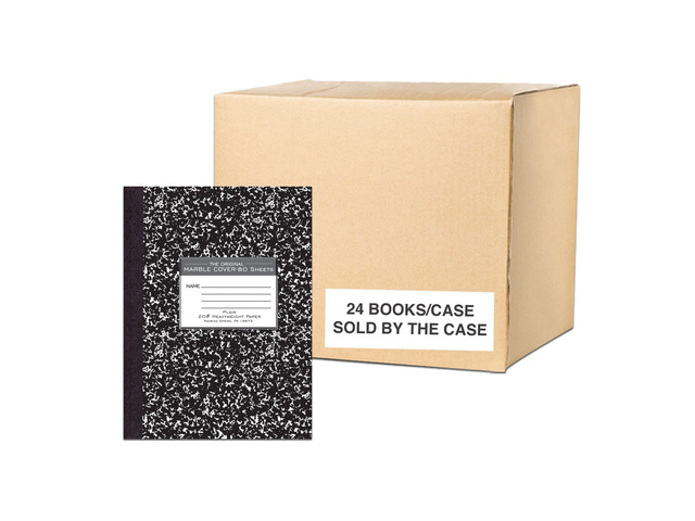 Signature Collection Composition Notebook, 24 Books, Hardcover, Unruled 20# Premium Plain Paper, 80 Sheets/160 Pages, 10.25' x 7.88', Made in USA